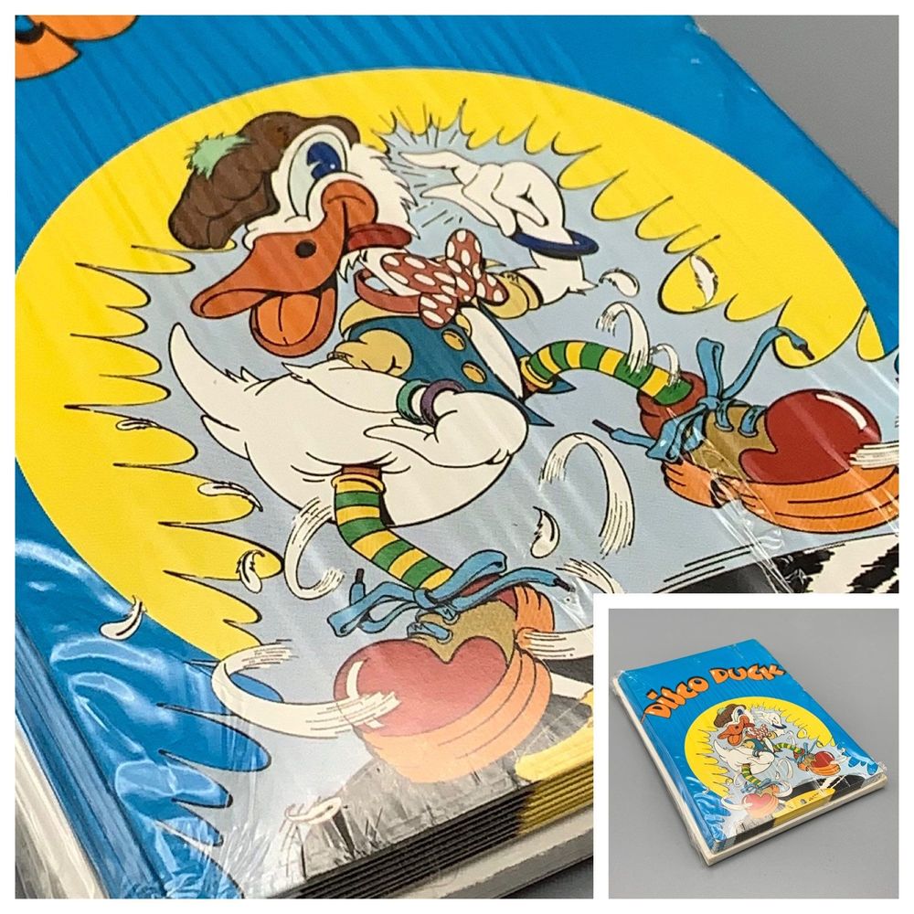 Vtg Sealed Paper Moon Graphics Disco Duck Johnny Lee 1979 12 Cards 12 Enevolpes